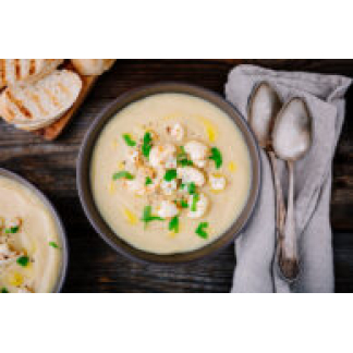 Cream of Cauliflower and Cheddar Soup