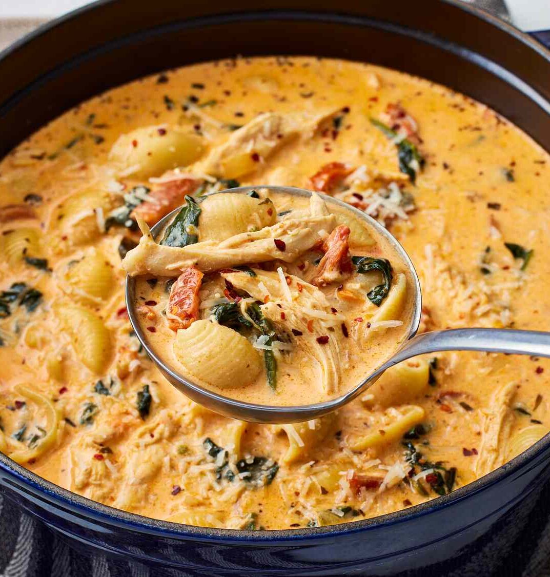 You are currently viewing Soups On – Creamy Tuscan Chicken Soup