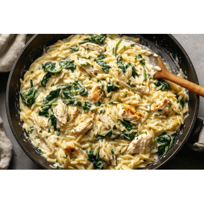 Creamy Chicken Orzo Soup