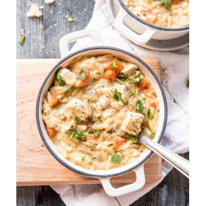 Creamy Garlic and Herb Chicken Soup