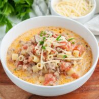 You are currently viewing Soups On – Creamy Parmesan Italian Sausage Soup