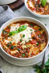 You are currently viewing Soups On – Lasagna Soup