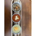 Beef Barley, Roasted Tomato, Broccoli Cheddar