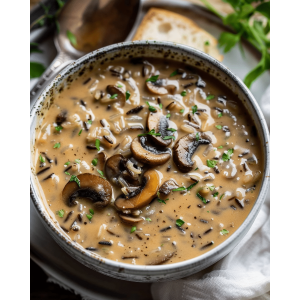 Read more about the article Soups On – Mushroom and Wild Rice Soup