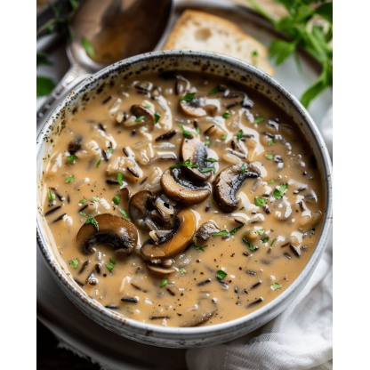 Mushroom & Wild Rice Soup